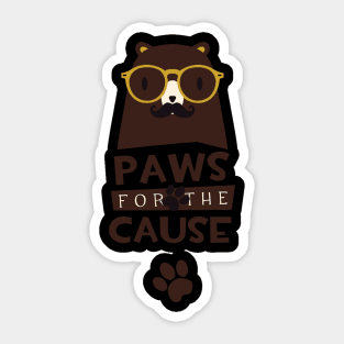 Paws for the Cause Sticker